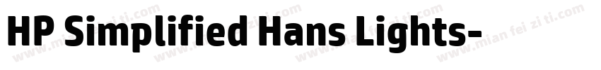 HP Simplified Hans Lights字体转换